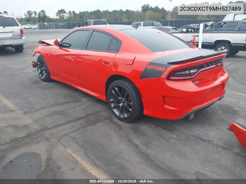 2021 Dodge Charger R/T Rwd VIN: 2C3CDXCT9MH527489 Lot: 40703669