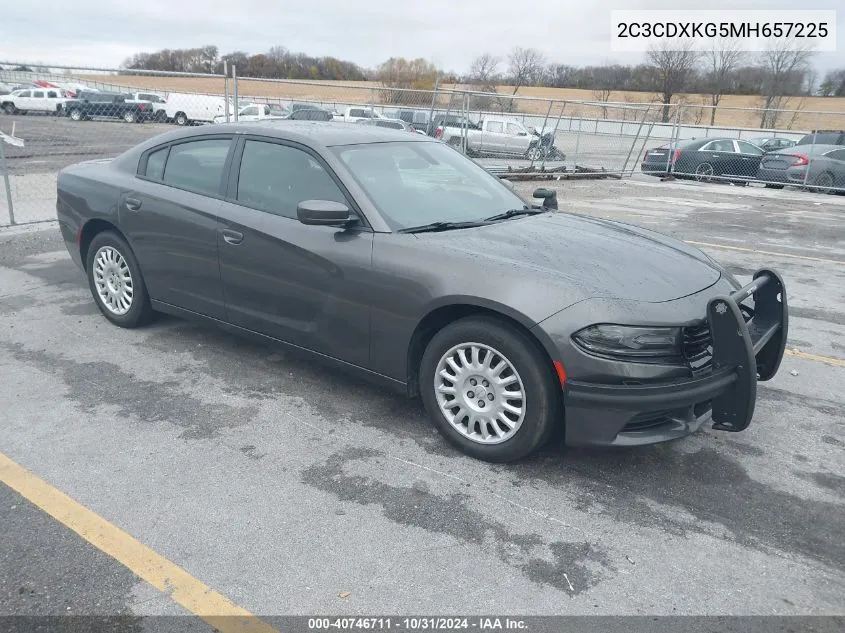 2021 Dodge Charger Police Awd VIN: 2C3CDXKG5MH657225 Lot: 40746711