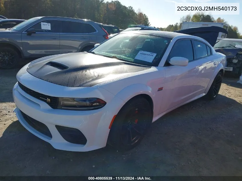 2021 Dodge Charger Scat Pack Widebody Rwd VIN: 2C3CDXGJ2MH540173 Lot: 40805539