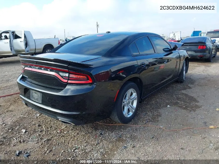 2021 Dodge Charger Sxt Rwd VIN: 2C3CDXBG4MH624622 Lot: 40817230