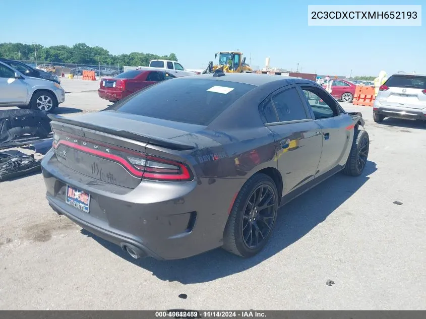 2021 Dodge Charger R/T Rwd VIN: 2C3CDXCTXMH652193 Lot: 40842489