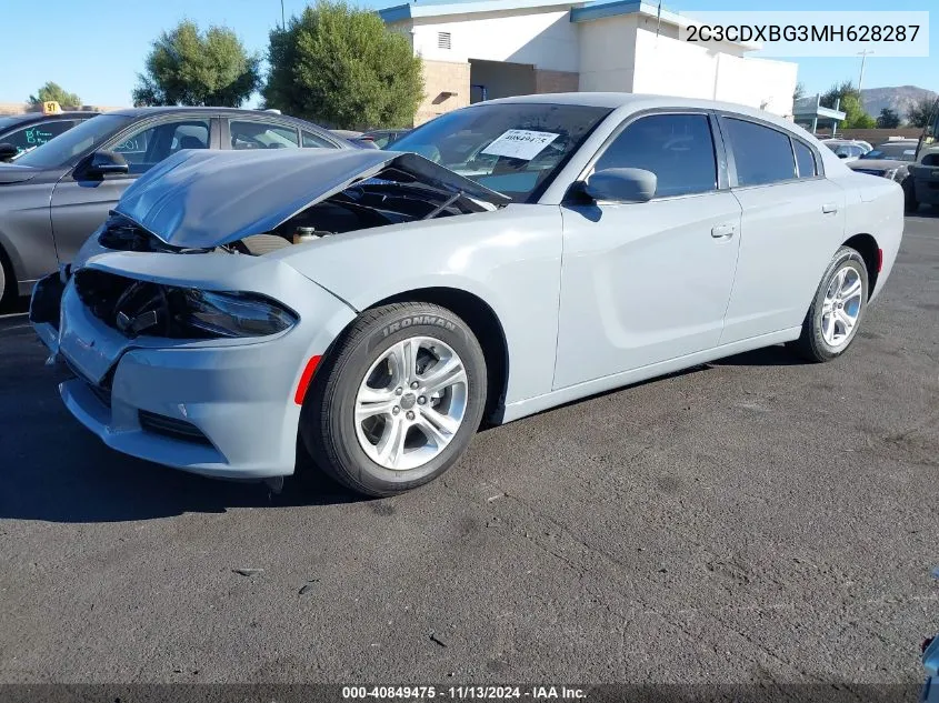 2C3CDXBG3MH628287 2021 Dodge Charger Sxt Rwd