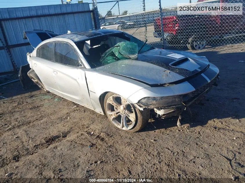 2021 Dodge Charger R/T Rwd VIN: 2C3CDXCT6MH584152 Lot: 40866784