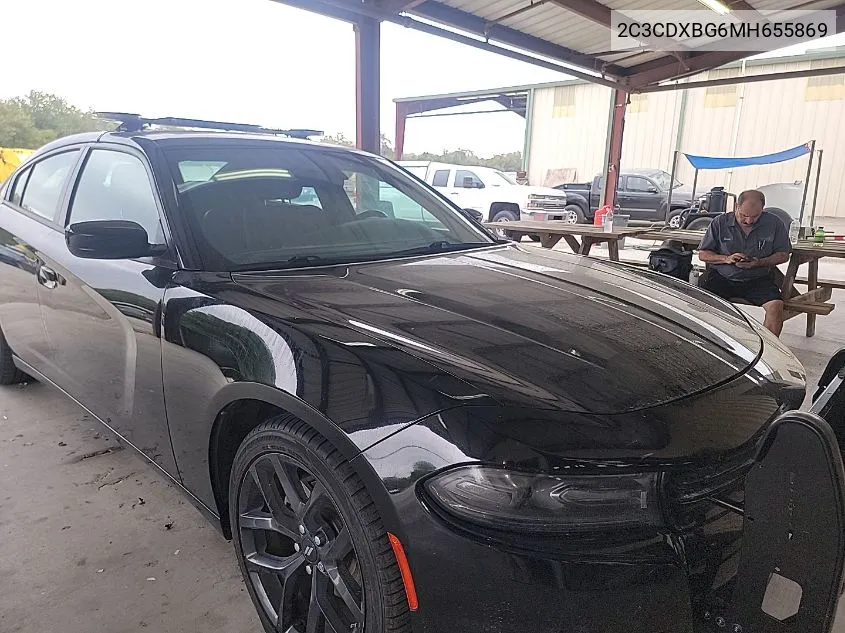 2021 Dodge Charger Sxt Rwd VIN: 2C3CDXBG6MH655869 Lot: 40874628