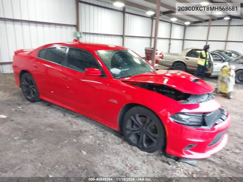 2021 Dodge Charger R/T Rwd VIN: 2C3CDXCT8MH568681 Lot: 40889264