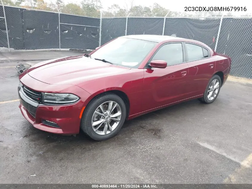 2021 Dodge Charger Sxt Awd VIN: 2C3CDXJG8MH679916 Lot: 40893464