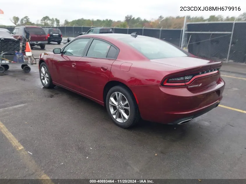 2021 Dodge Charger Sxt Awd VIN: 2C3CDXJG8MH679916 Lot: 40893464