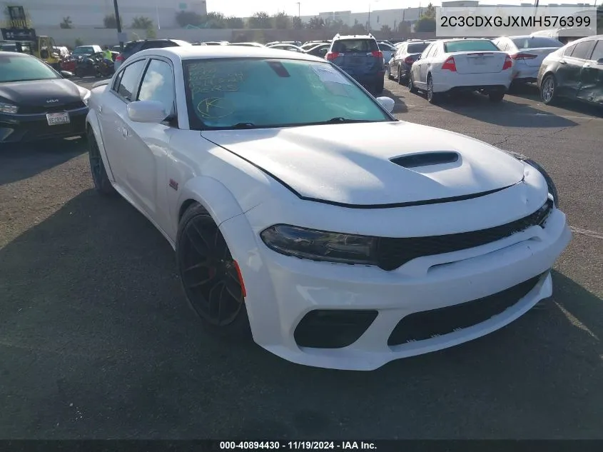 2021 Dodge Charger Scat Pack Widebody Rwd VIN: 2C3CDXGJXMH576399 Lot: 40894430