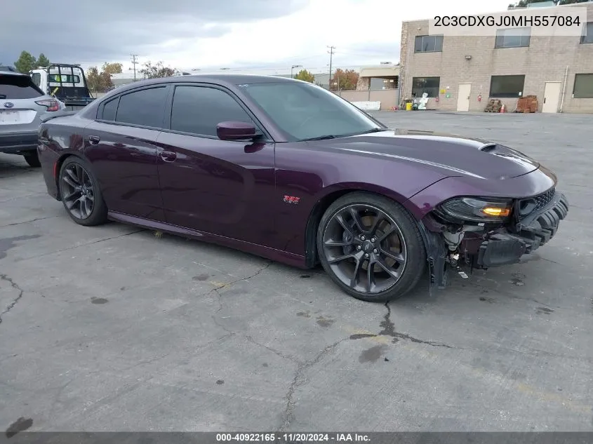 2021 Dodge Charger Scat Pack Rwd VIN: 2C3CDXGJ0MH557084 Lot: 40922165