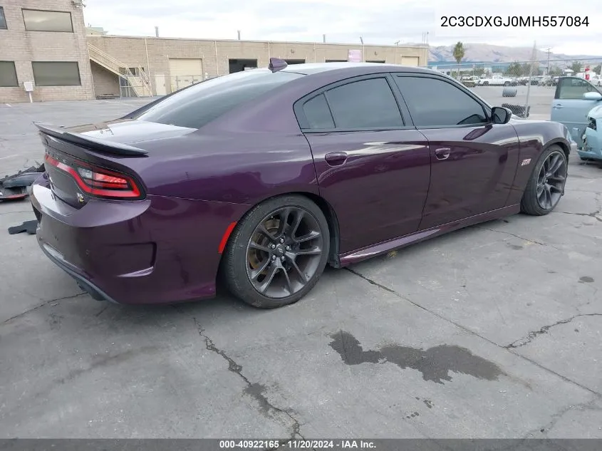 2021 Dodge Charger Scat Pack Rwd VIN: 2C3CDXGJ0MH557084 Lot: 40922165