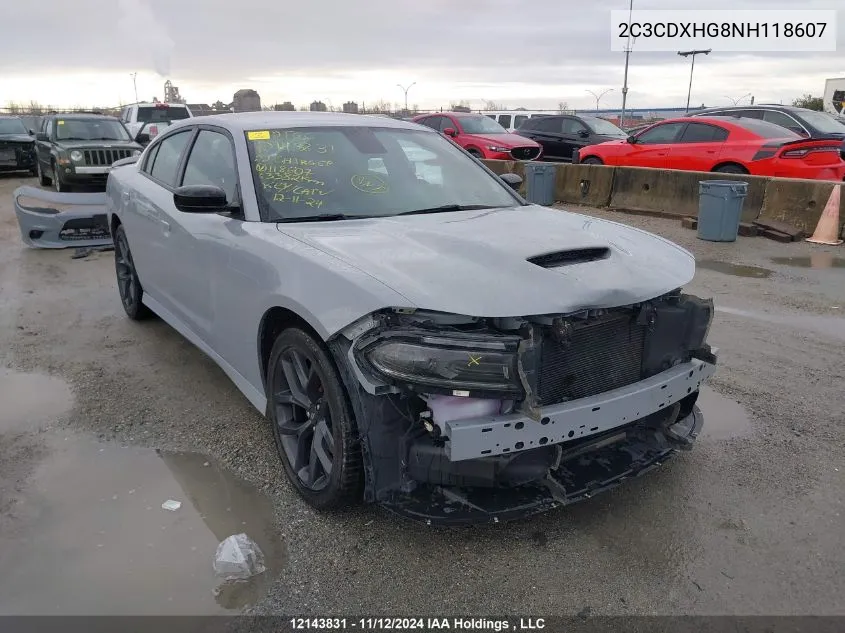 2C3CDXHG8NH118607 2022 Dodge Charger Gt