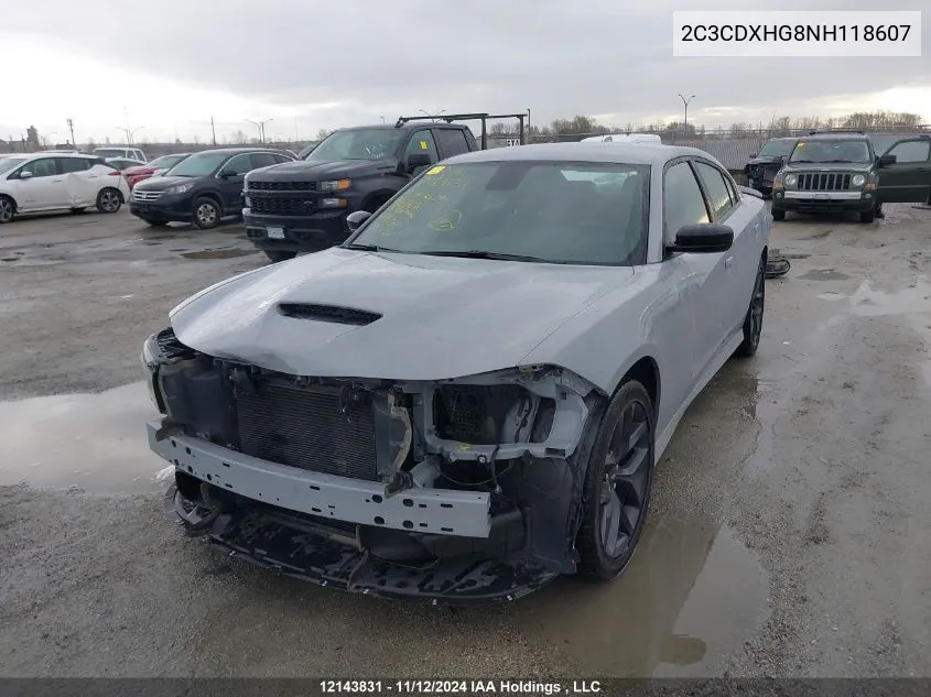 2C3CDXHG8NH118607 2022 Dodge Charger Gt