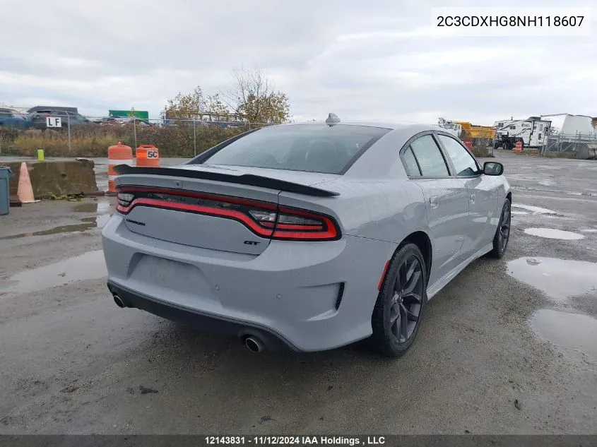 2C3CDXHG8NH118607 2022 Dodge Charger Gt