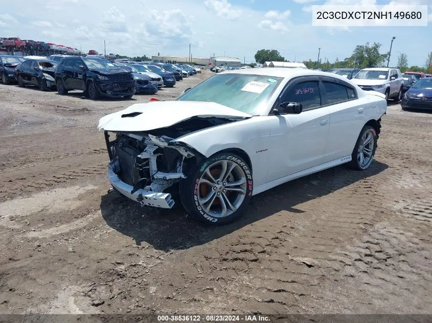 2022 Dodge Charger R/T VIN: 2C3CDXCT2NH149680 Lot: 38536122