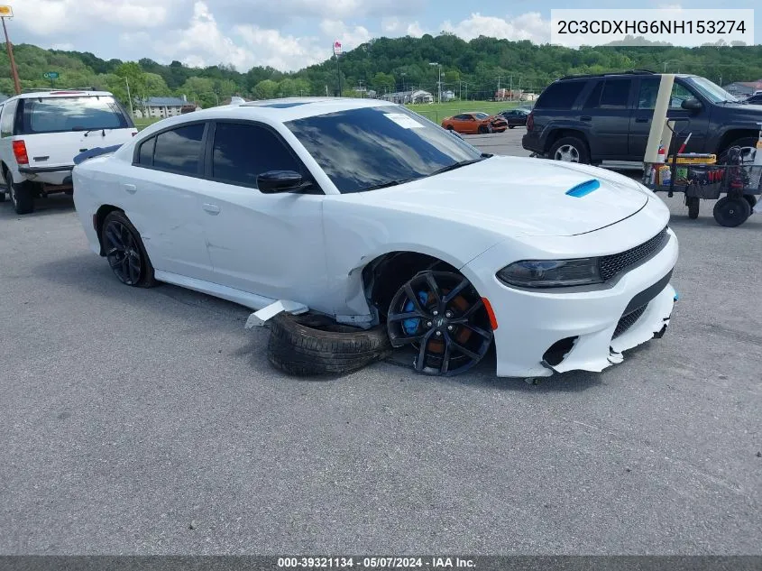 2C3CDXHG6NH153274 2022 Dodge Charger Gt Rwd