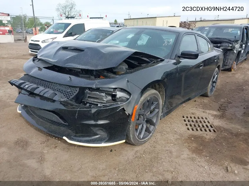 2022 Dodge Charger Gt Rwd VIN: 2C3CDXHG9NH244720 Lot: 39351685