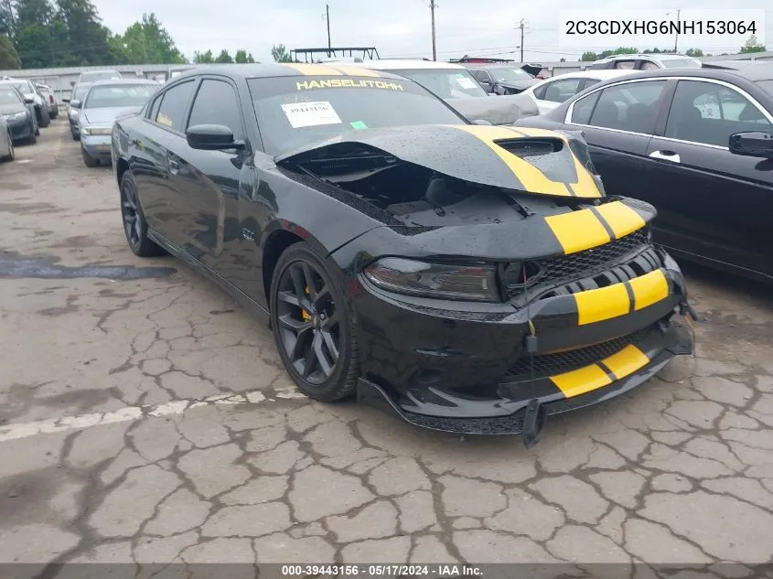 2C3CDXHG6NH153064 2022 Dodge Charger Gt Rwd