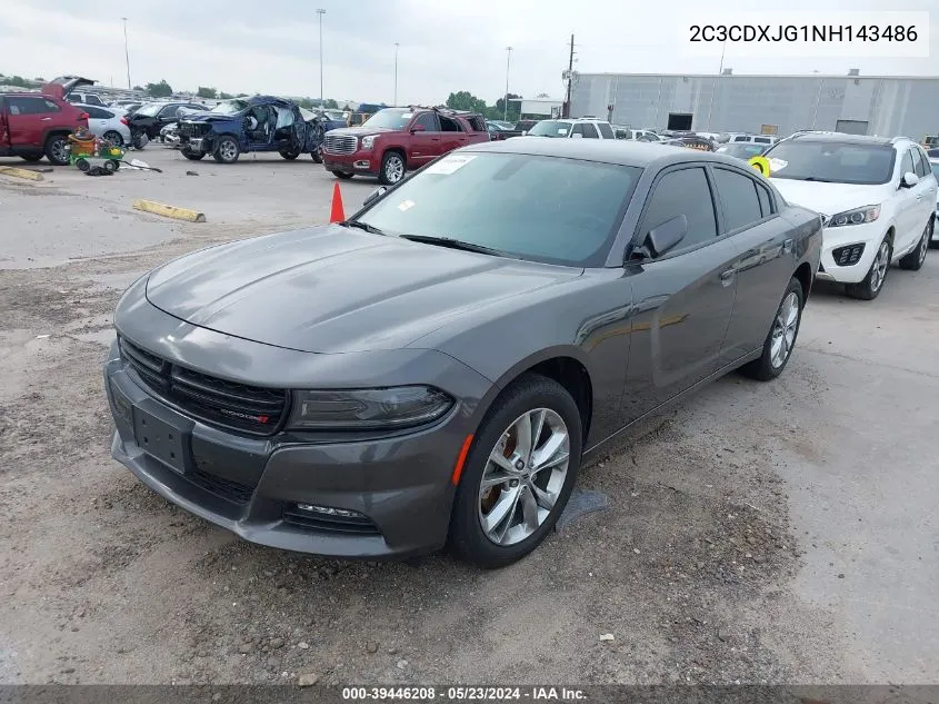 2022 Dodge Charger Sxt Awd VIN: 2C3CDXJG1NH143486 Lot: 39446208