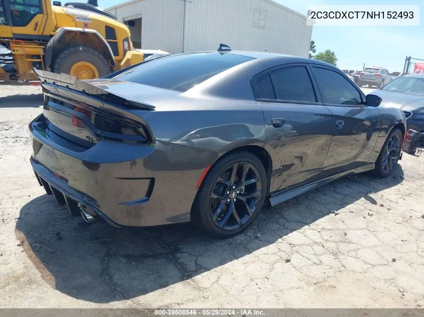 2022 Dodge Charger R/T VIN: 2C3CDXCT7NH152493 Lot: 39508546