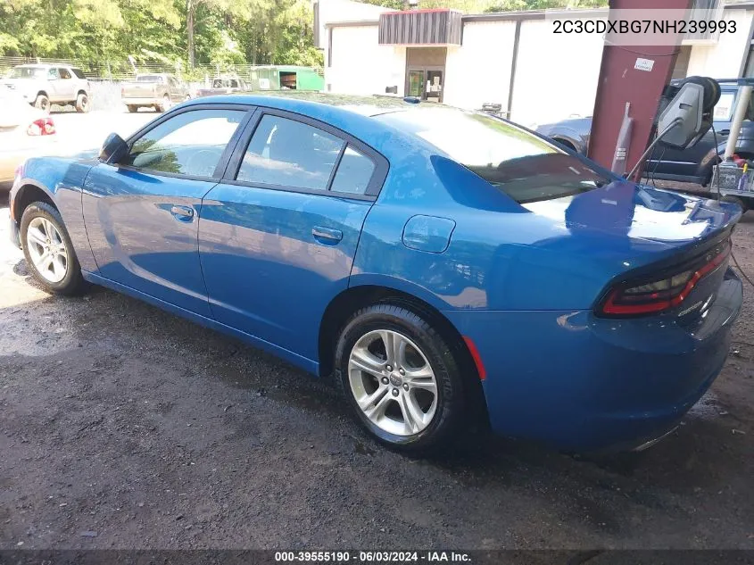 2022 Dodge Charger Sxt Rwd VIN: 2C3CDXBG7NH239993 Lot: 39555190