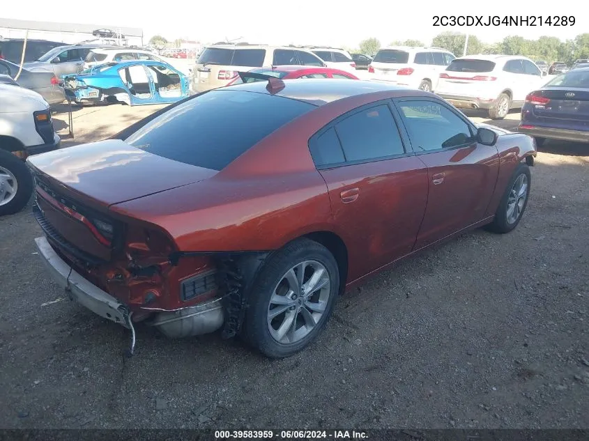 2C3CDXJG4NH214289 2022 Dodge Charger Sxt Awd