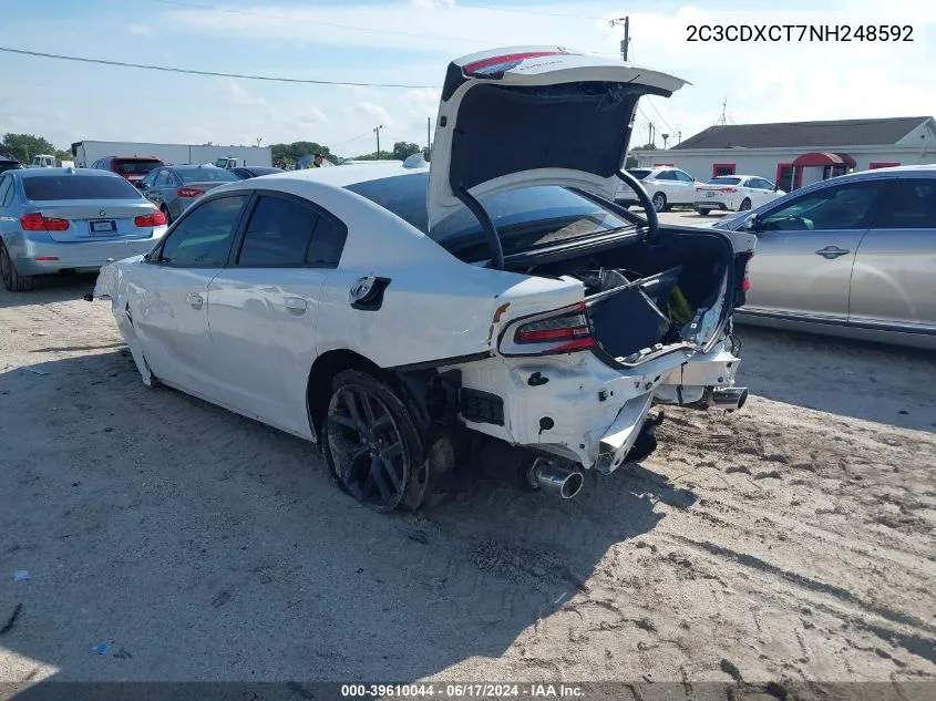 2022 Dodge Charger R/T VIN: 2C3CDXCT7NH248592 Lot: 39610044