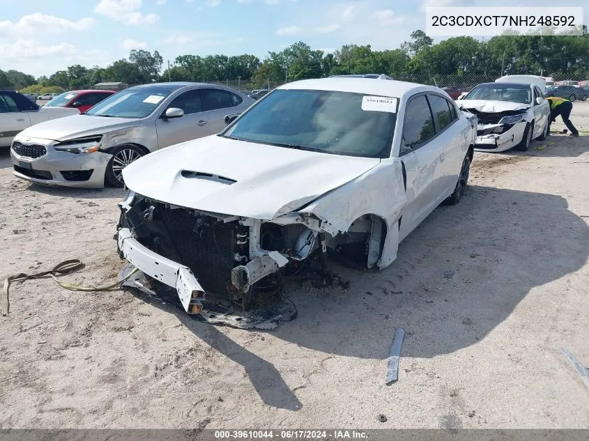 2022 Dodge Charger R/T VIN: 2C3CDXCT7NH248592 Lot: 39610044