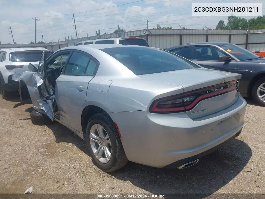 2C3CDXBG3NH201211 2022 Dodge Charger Sxt Rwd