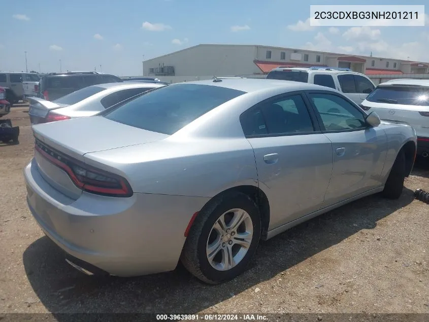 2C3CDXBG3NH201211 2022 Dodge Charger Sxt Rwd