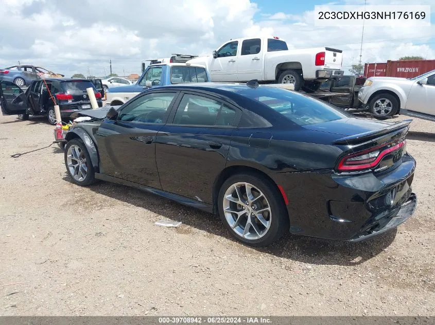 2022 Dodge Charger Gt Rwd VIN: 2C3CDXHG3NH176169 Lot: 39708942