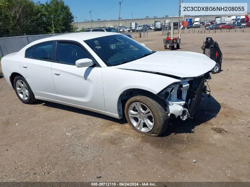 2022 Dodge Charger Sxt Rwd VIN: 2C3CDXBG6NH208055 Lot: 39712110