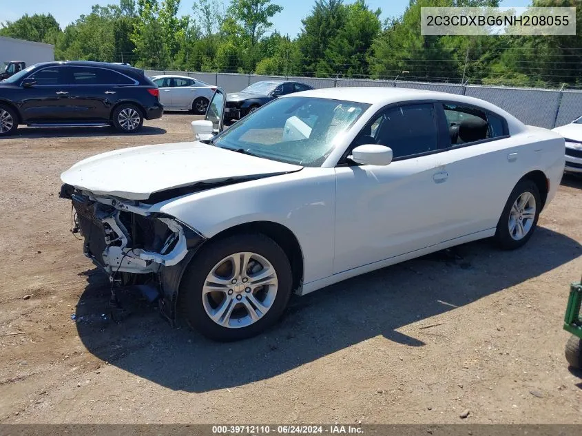 2022 Dodge Charger Sxt Rwd VIN: 2C3CDXBG6NH208055 Lot: 39712110