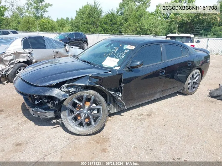 2022 Dodge Charger Sxt Rwd VIN: 2C3CDXBG8NH161708 Lot: 39718231