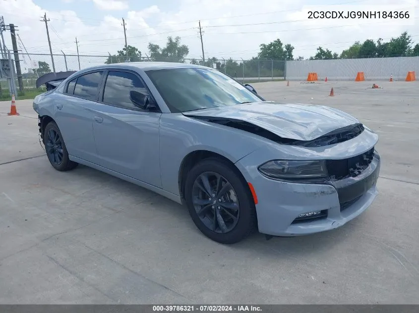 2022 Dodge Charger Sxt Awd VIN: 2C3CDXJG9NH184366 Lot: 39786321