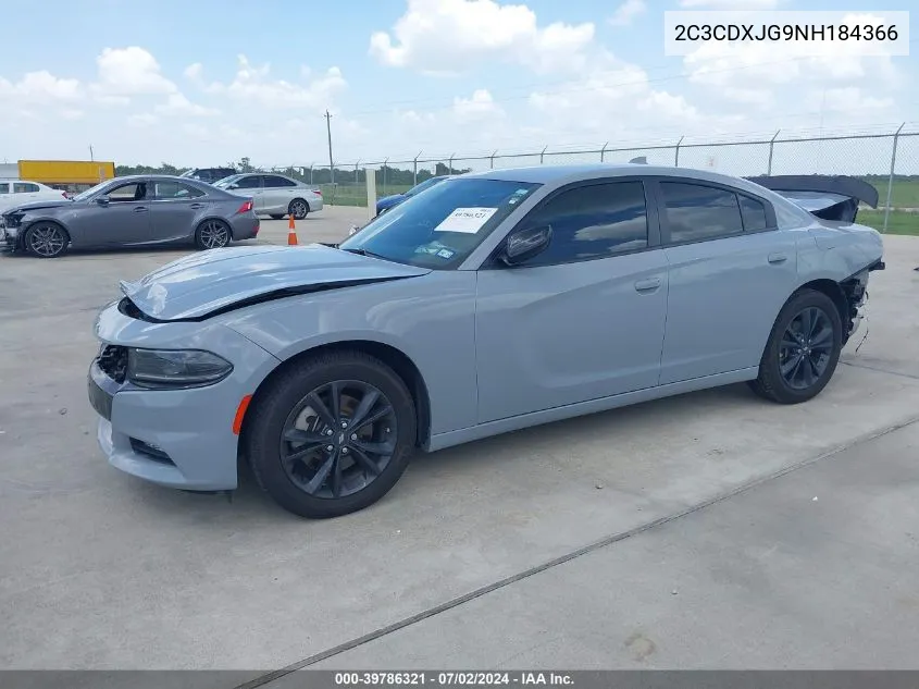 2022 Dodge Charger Sxt Awd VIN: 2C3CDXJG9NH184366 Lot: 39786321