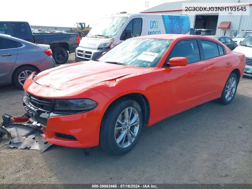 2022 Dodge Charger Sxt Awd VIN: 2C3CDXJG3NH193645 Lot: 39863466