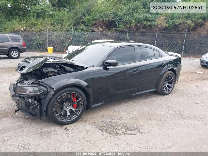 2022 Dodge Charger Srt Hellcat Widebody VIN: 2C3CDXL97NH102861 Lot: 39880929