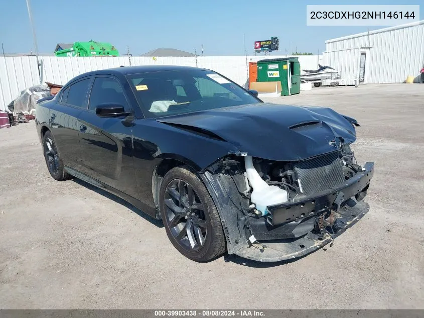 2022 Dodge Charger Gt Rwd VIN: 2C3CDXHG2NH146144 Lot: 39903438