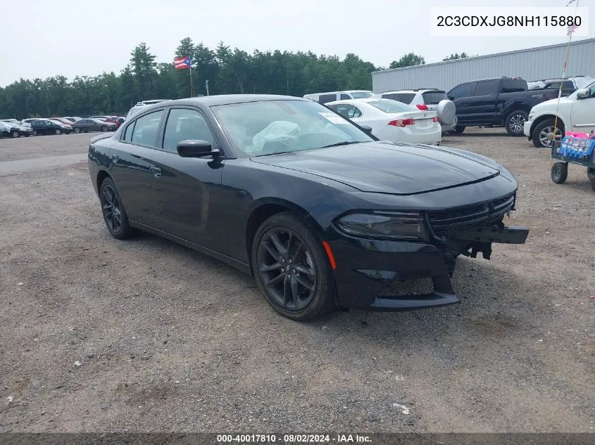 2022 Dodge Charger Sxt Awd VIN: 2C3CDXJG8NH115880 Lot: 40017810