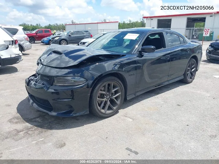 2022 Dodge Charger R/T VIN: 2C3CDXCT2NH205066 Lot: 40252978