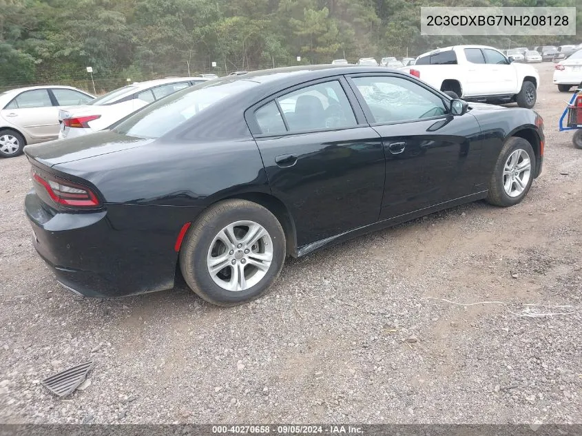 2022 Dodge Charger Sxt VIN: 2C3CDXBG7NH208128 Lot: 40270658