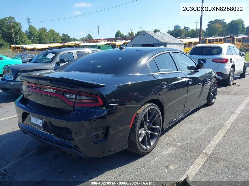 2022 Dodge Charger Scat Pack VIN: 2C3CDXGJXN8268022 Lot: 40270914