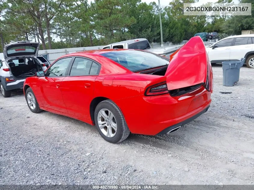 2C3CDXBG0NH231167 2022 Dodge Charger Sxt Rwd