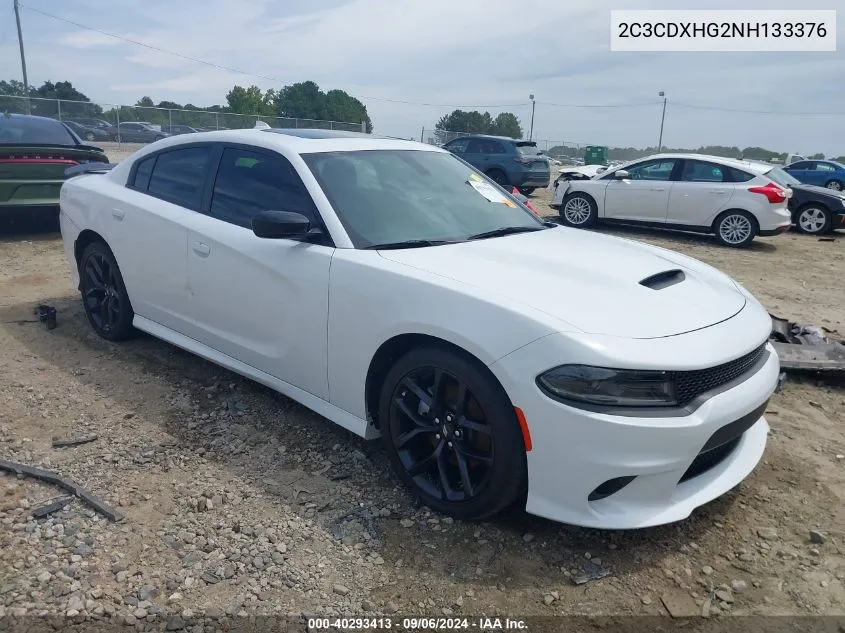 2022 Dodge Charger Gt Rwd VIN: 2C3CDXHG2NH133376 Lot: 40293413