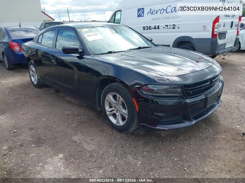 2022 Dodge Charger Sxt Rwd VIN: 2C3CDXBG9NH264104 Lot: 40325615