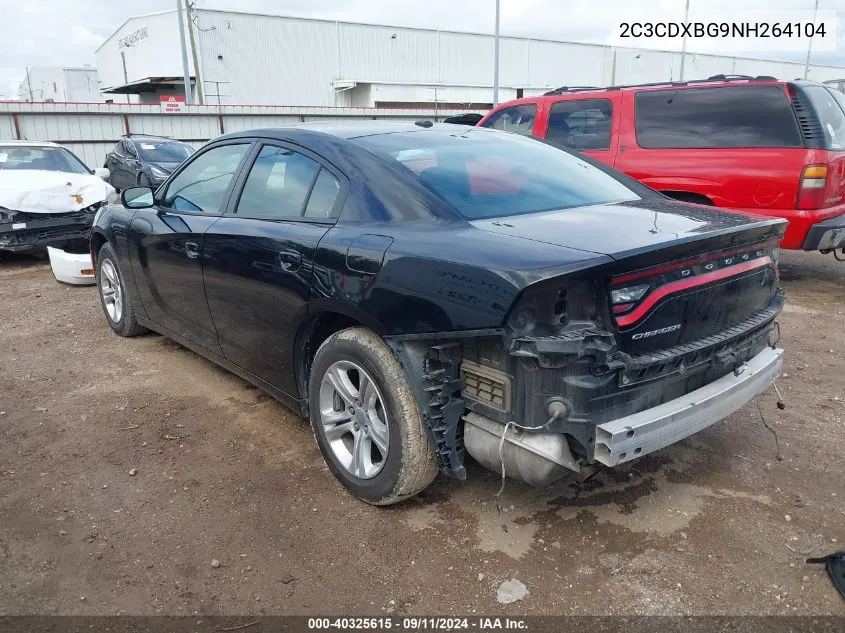 2C3CDXBG9NH264104 2022 Dodge Charger Sxt Rwd