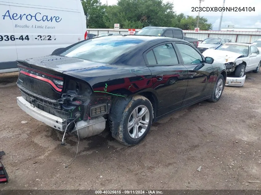 2C3CDXBG9NH264104 2022 Dodge Charger Sxt Rwd