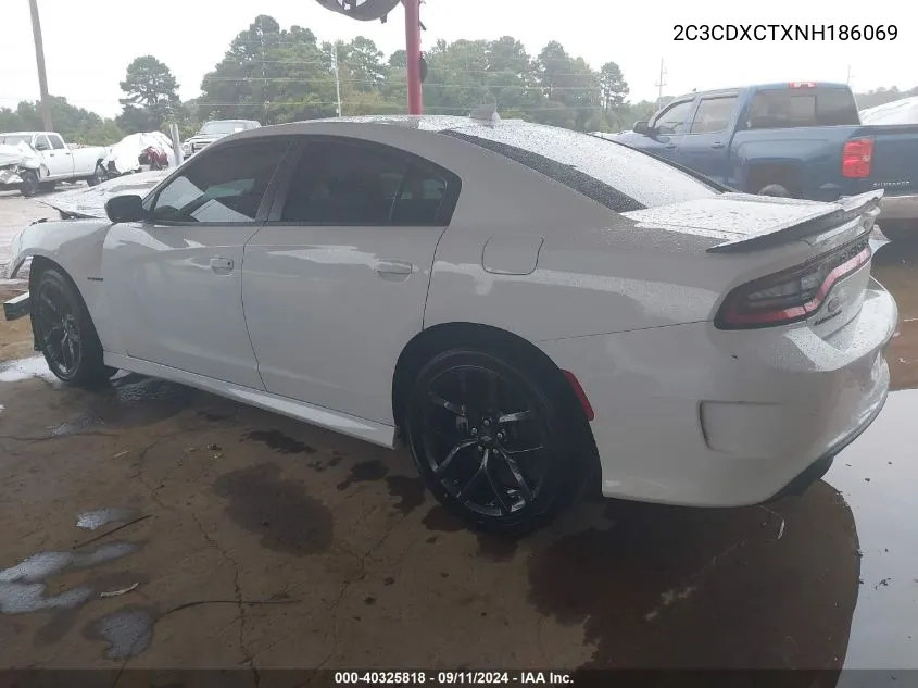 2022 Dodge Charger R/T VIN: 2C3CDXCTXNH186069 Lot: 40325818