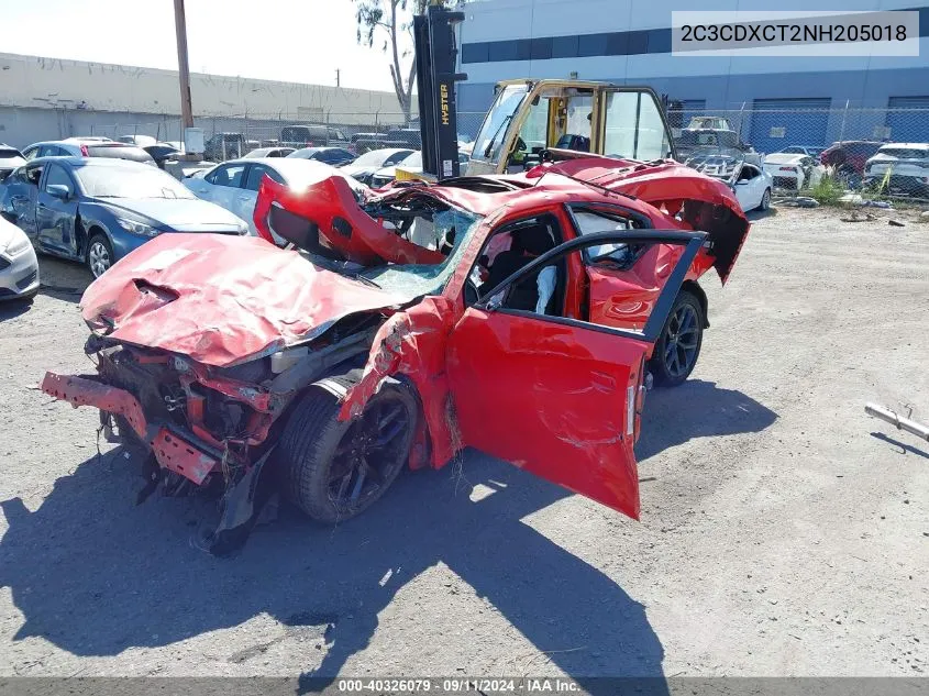 2022 Dodge Charger R/T VIN: 2C3CDXCT2NH205018 Lot: 40326079