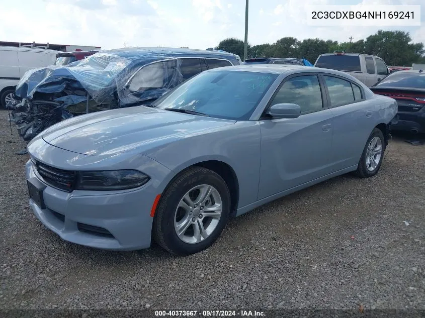 2C3CDXBG4NH169241 2022 Dodge Charger Sxt Rwd